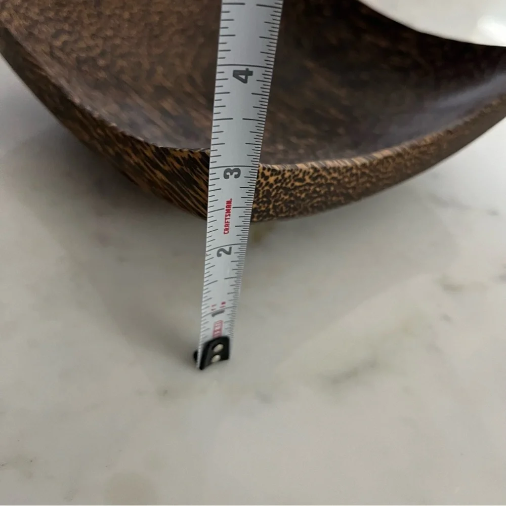 Balinese zebrawood decorative bowl